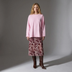Pink Oversized Cotton Sweatshirt