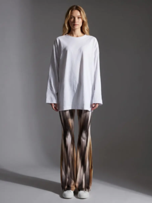 White Oversized Cotton Sweatshirt