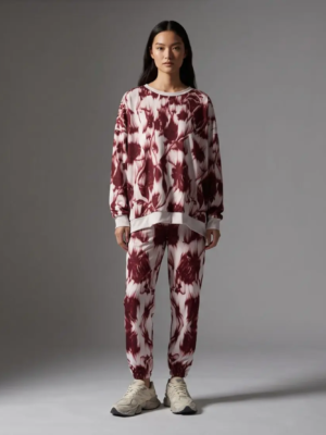 Wine Blossom Track Pants