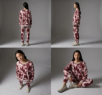 Wine Blossom Oversized Sweatshirt
